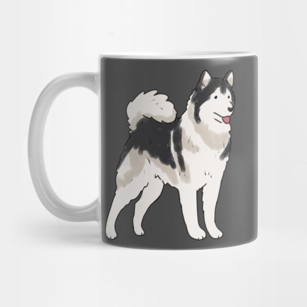 Alaskan Malamute drawing by Mayarart